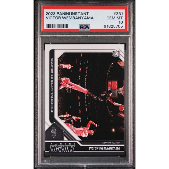 Victor Wembanyama 2023-24 Panini #331 NBA Rookie Card 1 of 5172 PSA 10 GEM MINT - Picture 1 of 2